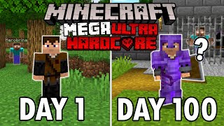 I Survived 100 Days in Mega Ultra Hardcore Minecraft Minecraft Hardcore 100 Days [upl. by Landan204]