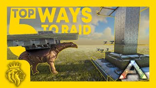 TOP 5 Ways To RAID  How To STOP Paracer RAIDING  ARK Survival Evolved [upl. by Burbank]