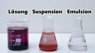 Dispersion  Suspension  Emulsion  Lösung Chemie Tutorial  JJChemistry 𝟰𝗞 [upl. by Dalton]