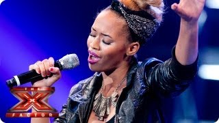 Tamera Foster sings Stay by Rihanna  Bootcamp Auditions  The X Factor 2013 [upl. by Anilos]