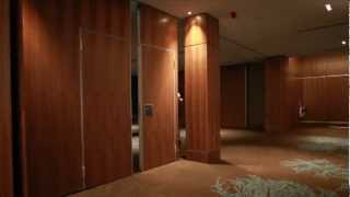 Dorma Variflex Movable Wall by Style Partitions at the Sheraton Grand Hotel in Edinburgh [upl. by Wassyngton]