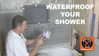 How to Waterproof a Shower 3 Awesome Methods [upl. by Noremac]