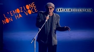 Adriano Celentano  Lemozione non ha voce LIVE 2012 [upl. by Sollie]