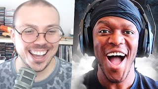 Reacting to KSI Reacting to My Review [upl. by Atinoj]