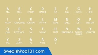 Learn ALL Swedish Alphabet in 2 Minutes  How to Read and Write Swedish [upl. by Korella709]