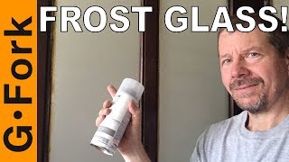 How to Frost Glass  Frosted Glass Spray Paint  GardenFork [upl. by Enhpad321]