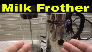 How To Use A Milk FrotherTutorial [upl. by Lankton]