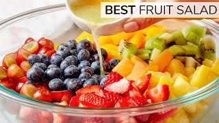 HOW TO MAKE THE BEST FRUIT SALAD  easy recipe [upl. by Damian809]