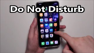 Do Not Disturb How to Turn On or Off iPhone 11 [upl. by Rawley]