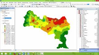 interpolation Analysis Using ArcGIS [upl. by Sirtaeb980]