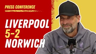 Liverpool 52 Norwich  Jurgen Klopp Press Conference [upl. by Bywoods]