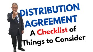 Distribution Agreement Checklist [upl. by Nuoras]