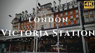 London Victoria Station Walk Through England 4K [upl. by Adrahs630]