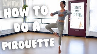 How To Do A Pirouette For Beginners I trainwithkendall [upl. by Kinchen]