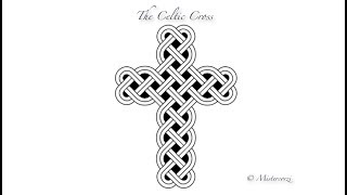 How to draw a Celtic Cross 8 easy stages [upl. by Yleoj]