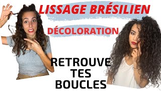 RETROUVER SES BOUCLES APRÈS UN LISSAGE BRÉSILIEN  Interview capillaire curlykams [upl. by Eillo276]