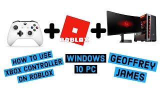 Roblox Xbox One Controller For Windows 10 PC  How to connect Bluetooth or Wired [upl. by Anatole]