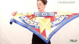 10 ways to KNOT your HERMES scarf  OPHERTY amp CIOCCI [upl. by Esyle]