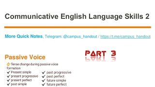 Communicative English Language Skills 2 Chapter 1 Part 3 [upl. by Ttayh]