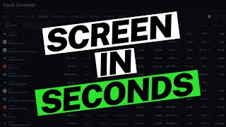 How To Build The Perfect Stock Screener For Day Trading [upl. by Ennairda]