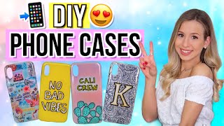 DIY HANDYHÜLLEN 📲PHONE CASE SELBER MACHEN  Cali Kessy [upl. by Anirtep]