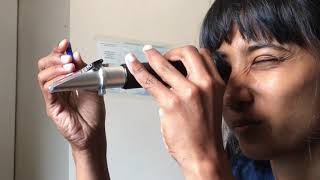 Refractometer  calibration  procedure to use [upl. by Ydur835]