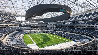 SoFi Stadium Tour in Los Angeles Home of the Rams and Chargers [upl. by Onitrof]