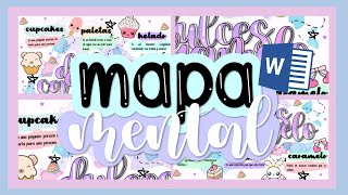 Mapa Mental Bonito en WordFernanda🌺 [upl. by Bondon]