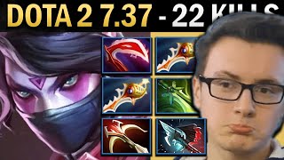 Templar Assassin Gameplay Miracle with Butterfly and 22 Kills  Dota 2 737 [upl. by Anihc]