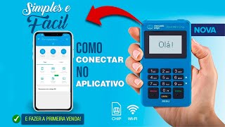 COMO CONECTAR A MAQUININHA POINT MINI CHIP NO APLICATIVO MERCADO PAGO E FAZER VENDAS [upl. by Alick]