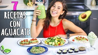 7 RICAS RECETAS CON AGUACATE🥑Vegano y Fácil  Yovana [upl. by Lrem24]