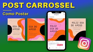 Como POSTAR CARROSSEL no Instagram postar várias fotos  Tutorial [upl. by Drauode]