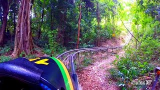 HD Jamaican High Speed Bobsled Ride through the Jungle  Mystic Mountain Jamaica [upl. by Atinahc]