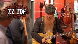 ZZ Top Billy Gibbons visits Music Store [upl. by Niuq649]