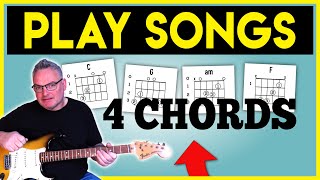 Guitar Lessons For Beginners C G Am F Guitar Chords [upl. by Ahsinna]