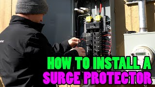 How To Install A Whole House Surge Protector  TL Davis Electric amp Design [upl. by Nihahs543]