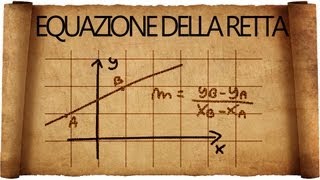 Retta  come determinarne lequazione [upl. by Akiraa]