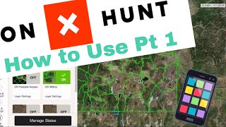 onX Maps How to Use Pt 1 [upl. by Nollahs]