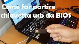 Come far partire una Chiavetta USB da Bios [upl. by Wendy637]