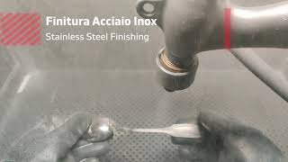 Pallinatrice  Pallinatura Acciaio Inox Finitura Shot Peening [upl. by Eilahtan]