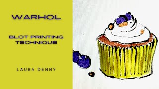 Andy Warhol Blot Printing Technique [upl. by Ayoras131]