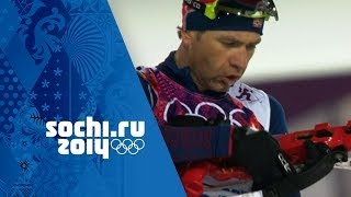 Mens Biathlon 10km Sprint  Bjoerndalen Wins Gold  Sochi 2014 Winter Olympics [upl. by Mccoy287]