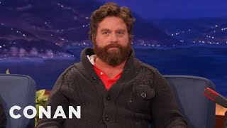 Zach Galifianakis Question He Refused To Ask President Obama  CONAN on TBS [upl. by Stefan]