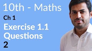 10th Class Math  Exercise 11  10th Class Math Chapter 1 [upl. by Daisie]