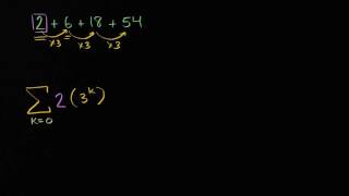 Writing geometric series in sigma notation [upl. by Yllak]