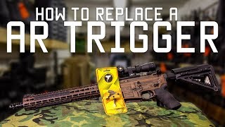 How to Replace a AR Trigger  Timney Triggers  Tactical Rifleman [upl. by Angadreme]