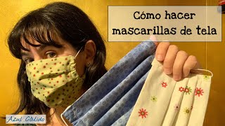 Mascarilla de tela paso a paso [upl. by Ellenig46]