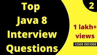 Java 8 New Features Interview Questions And Answers Live Demo Part 2  Code Decode [upl. by Aniger]