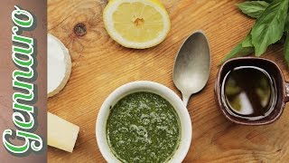 Traditional Basil Pesto  Gennaro Contaldo [upl. by Ttezil]