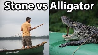 Alligator Atlatl Spear Hunting [upl. by Iztim]